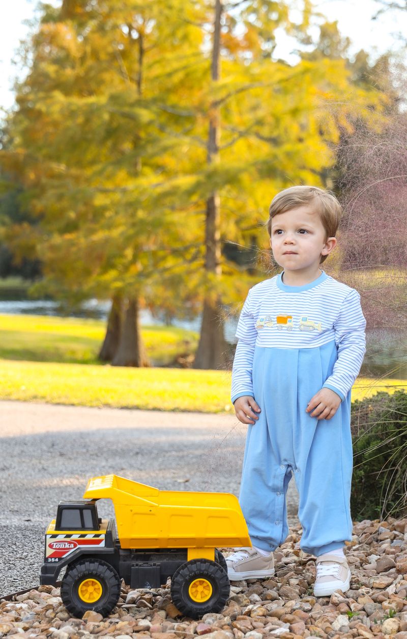 Trotter Street Kids Construction Trucks Romper