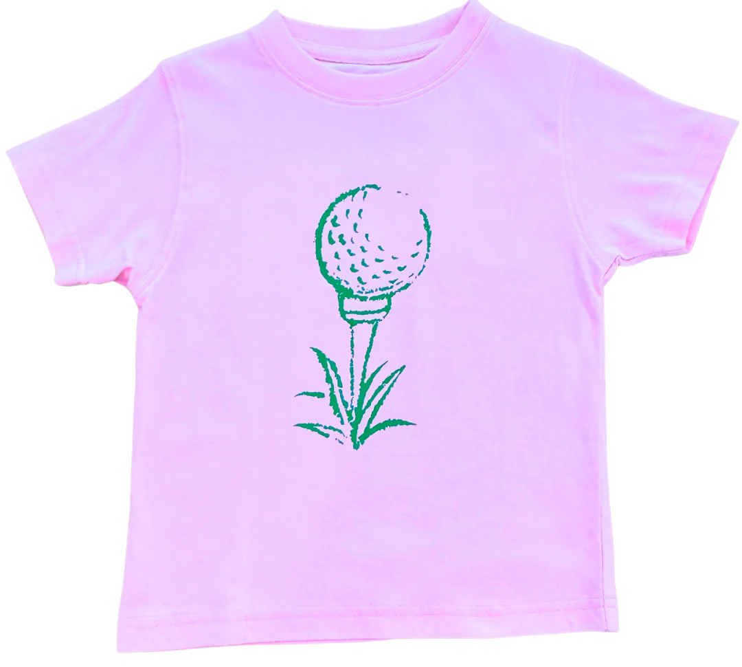 Short-Sleeve Light Pink Golf Trio T-Shirt - Persnickety Shop