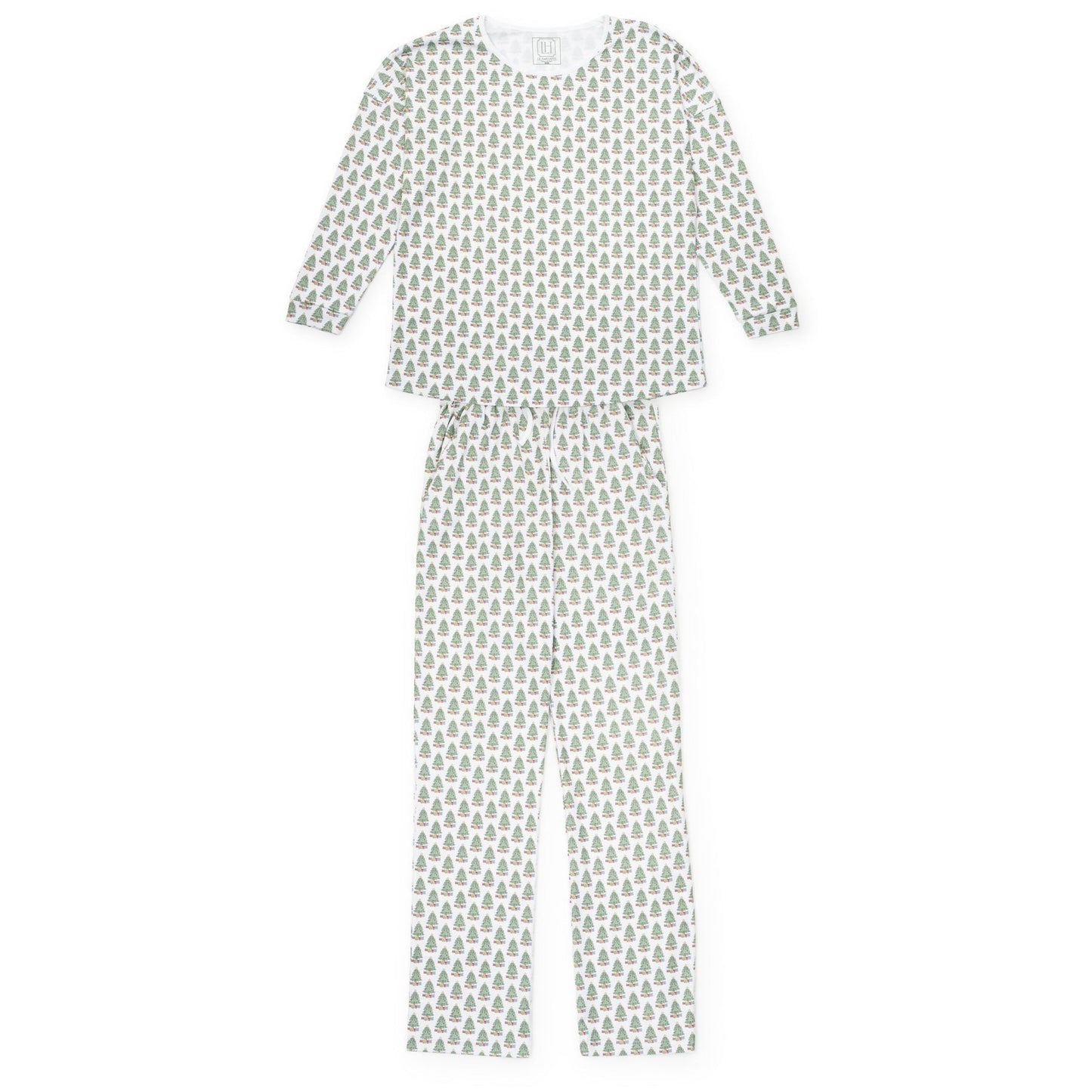 Lila and Hayes Audrey Adult PAJAMA SET - Under The Christmas Tree - Persnickety Shop