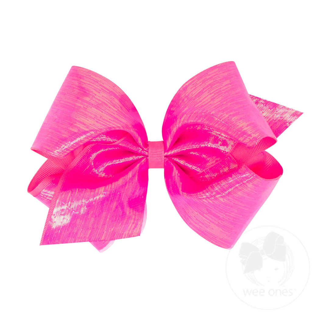 King Classic Grosgrain Hair Bow (Sheer Overlay) - Persnickety Shop