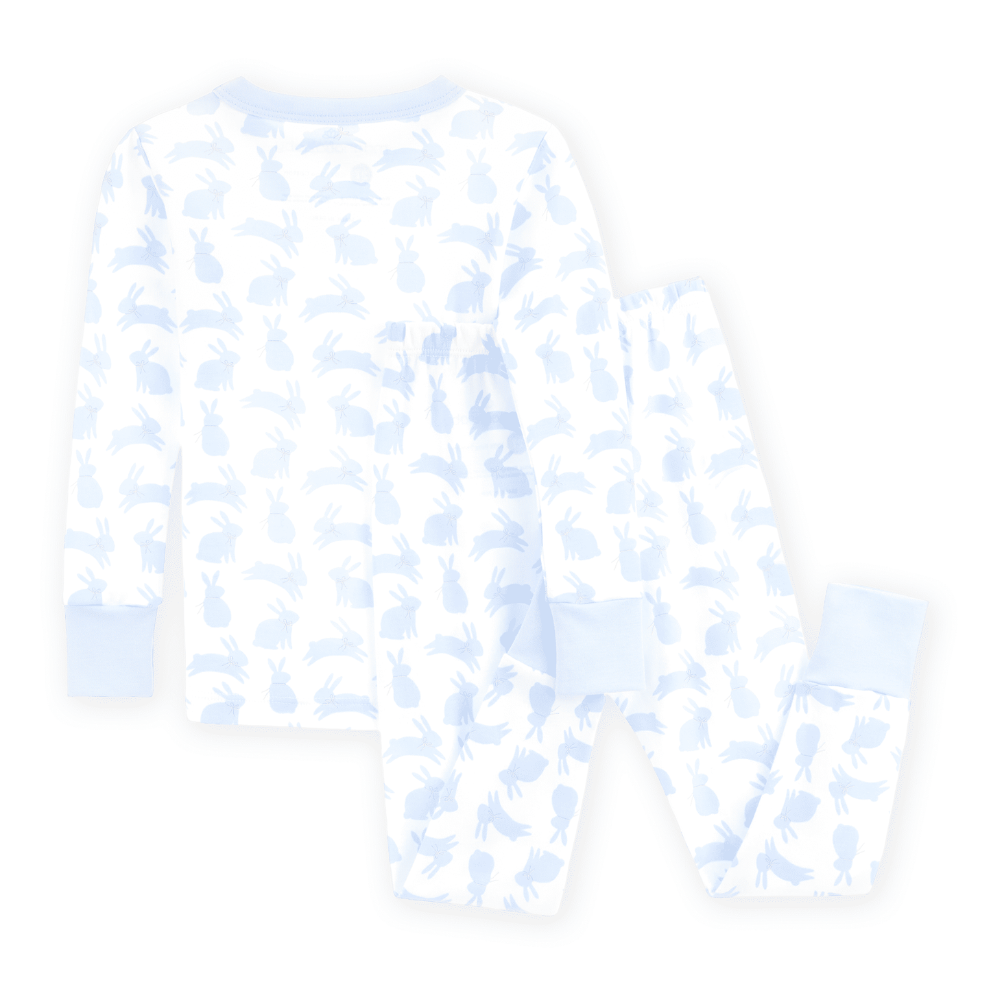 Magnolia Baby Leaping Bunnies Long Pajamas - Light Blue - Persnickety Shop