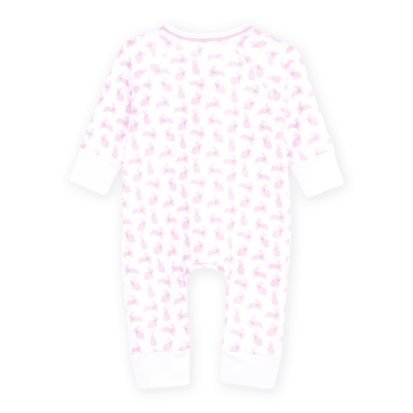 MAGNOLIA BABY Leaping Bunnies Print Zip Playsuit - Pink - Persnickety Shop