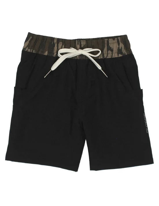 Properly Tied Boys Trail Short Mossy Oak Black