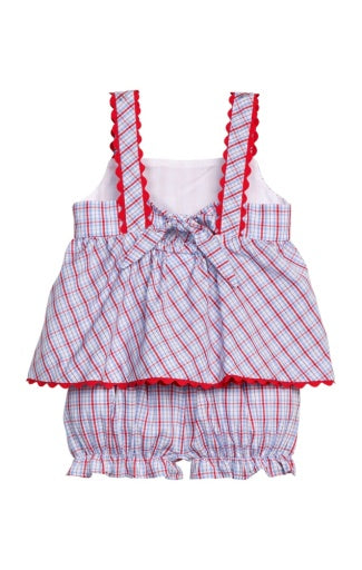 Evie Bloomer Set - Patriotic Plaid - Persnickety Shop