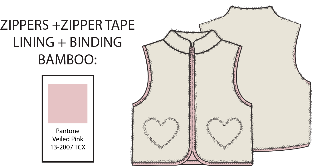 PREORDER Angel Dear Sherpa - Zip Vest With Heart Pockets