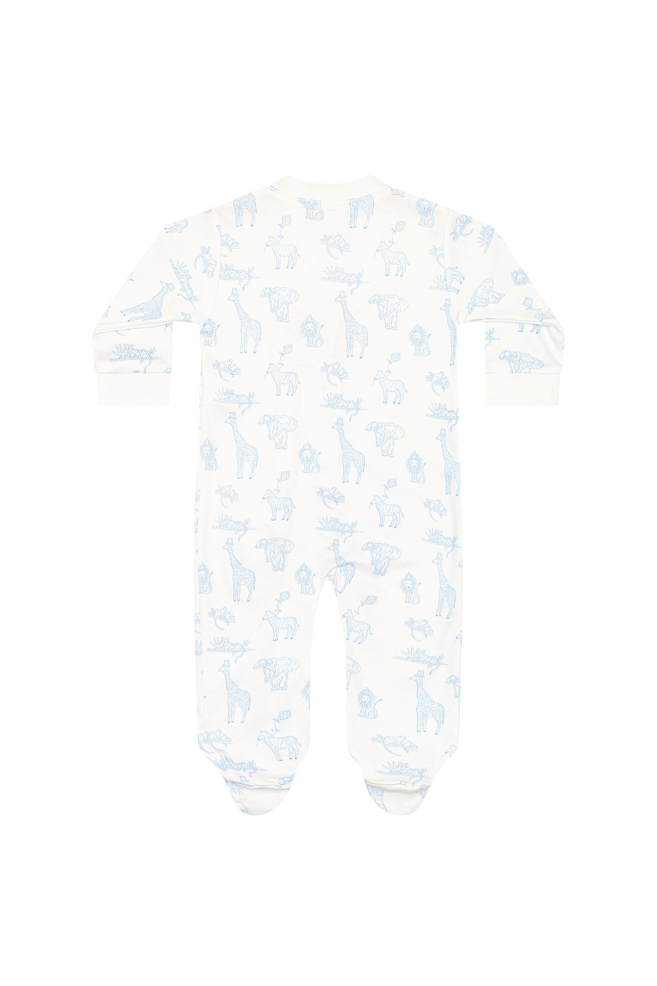 Nellapima BLUE SAFARI ZIPPER FOOTIE - Persnickety Shop