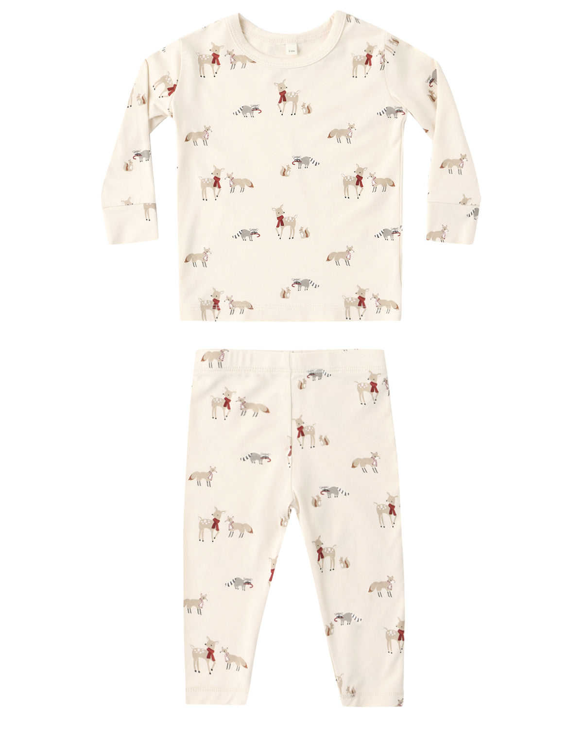 Quincy Mae BAMBOO PAJAMA SET FOREST FRIENDS
