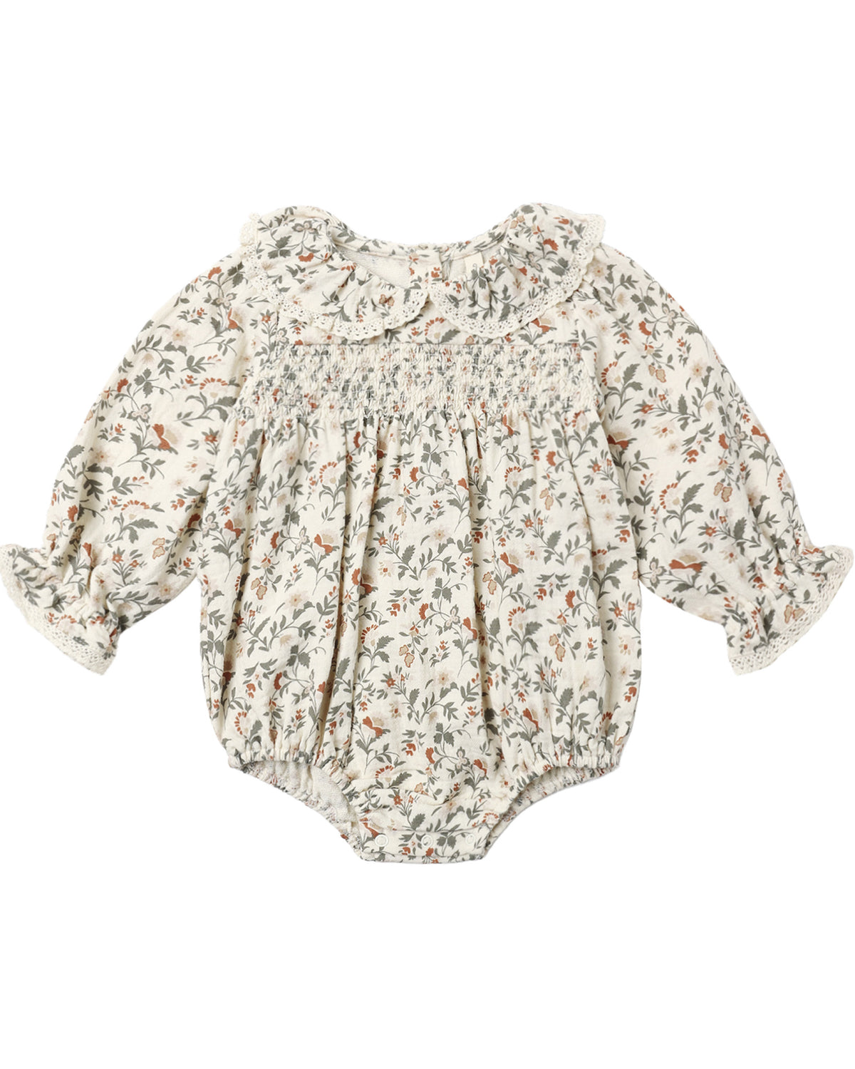 Quincy Mae CALLIE ROMPER HOLIDAY FLORAL