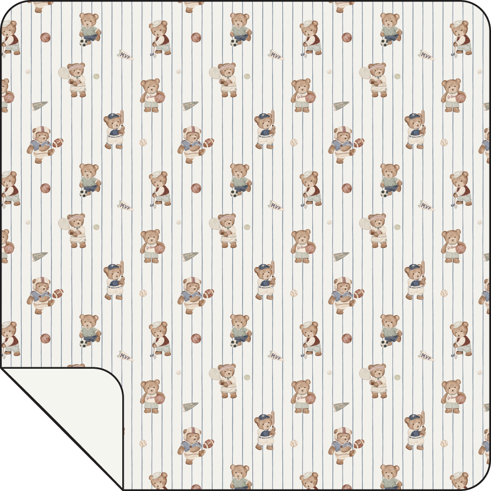 PREORDER Angel Dear Mixed Sports Bears - Swaddle Blanket