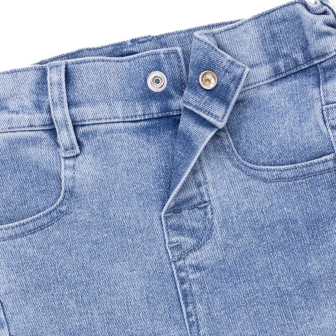 PREORDER Angel Dear Old School Blue Stretch Denim - Adjustable Pants