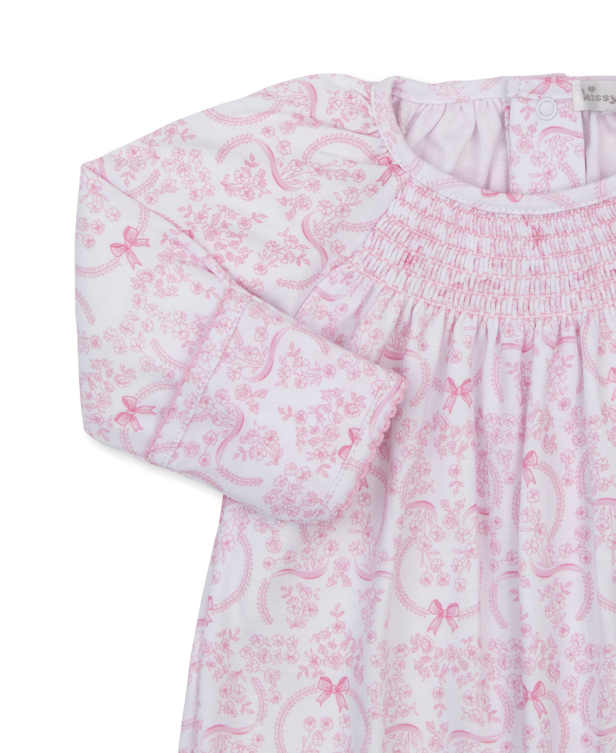 Kissy Kissy Delicate Blooming Bows Sac Smock print - Persnickety Shop