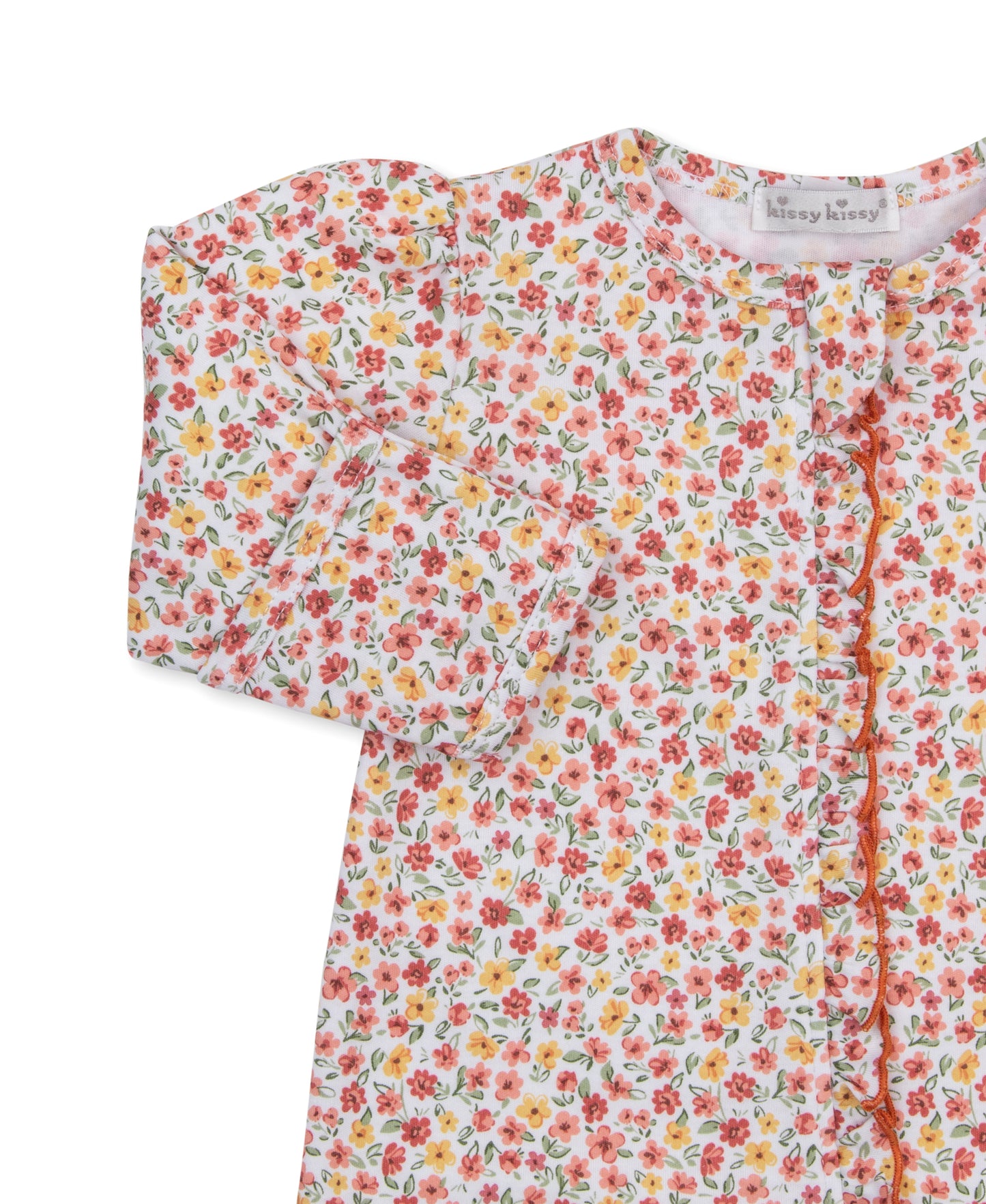 Kissy Kissy footie w/ zip comp