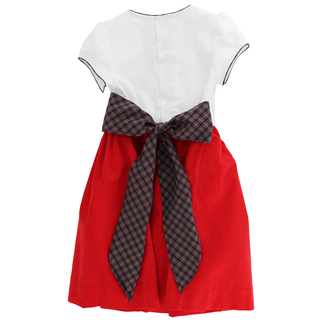 *PRE ORDER* BAILEY BOYS DURHAM W CHRISTMAS RED CORD-DRESS