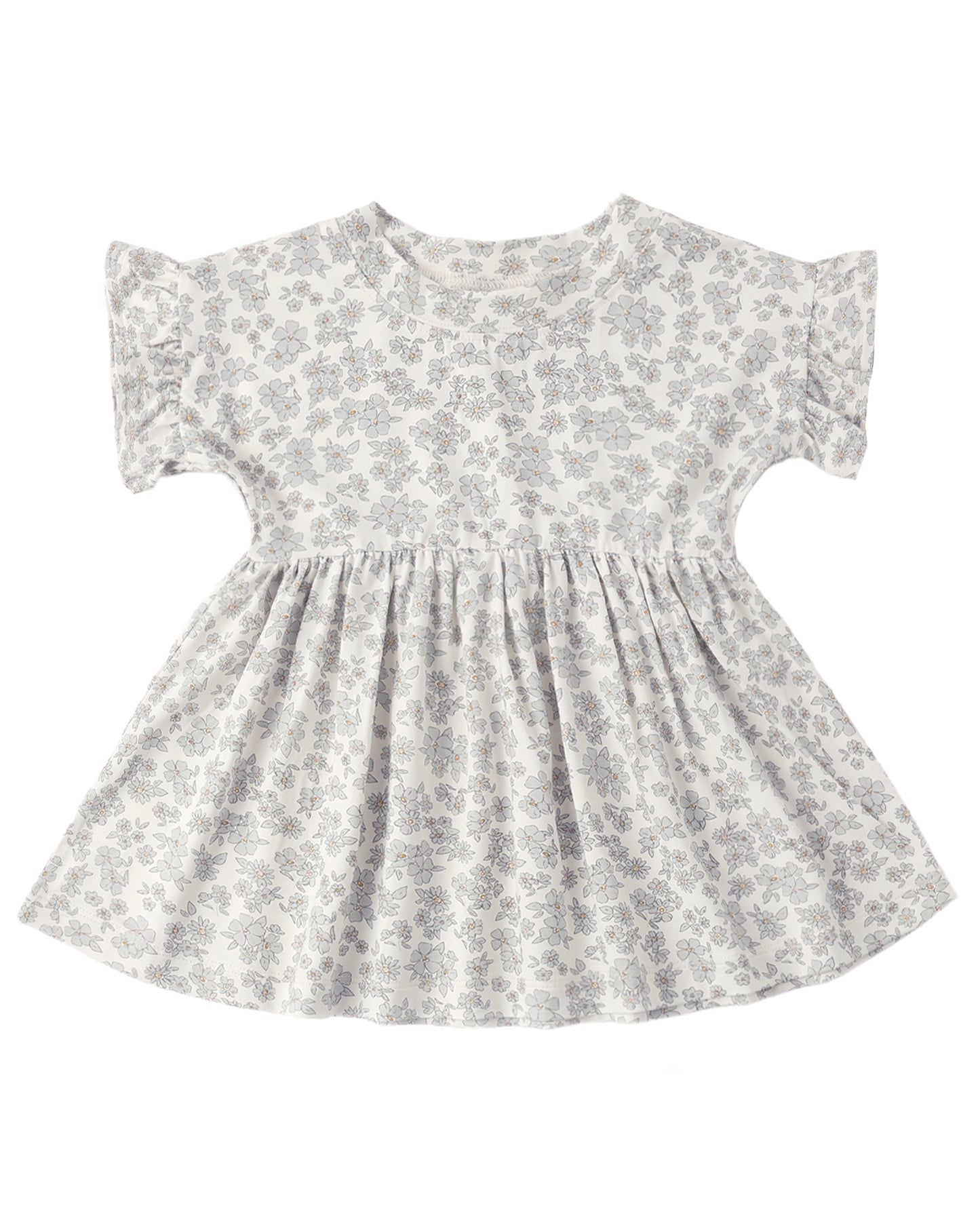 Rylee + Cru BAMBOO BABYDOLL DRESS BLUE FLORAL - Persnickety Shop