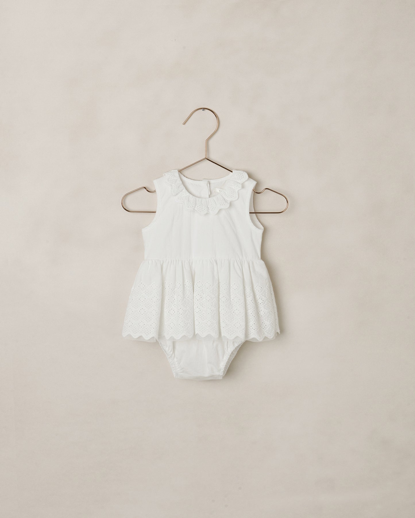 Georgia ROMPER WHITE by Noralee