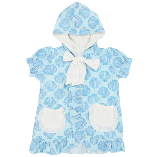 Hamner Hill Girls Seashell Hooded Coverup - Persnickety Shop