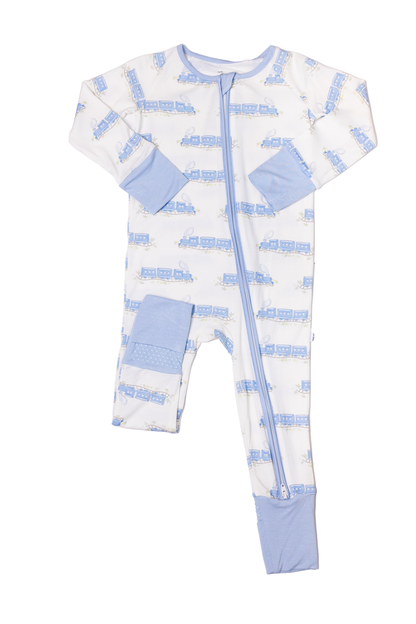 Train - Sleep Romper zip (Train-Sleep-Romper-Zip)