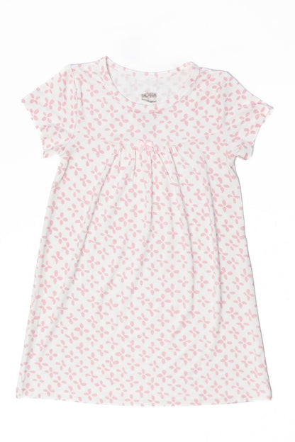The Uptown Baby Pink Clover Bamboo Dress - Persnickety Shop