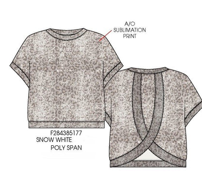 Paper Flower | Crossed Back Animal Print Top - Persnickety Shop