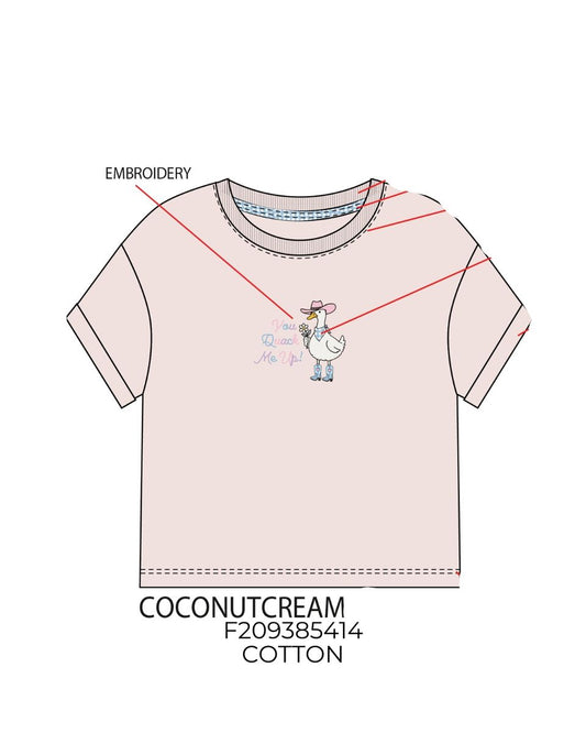 Paper Flower |You Quack Me Up! Embroidered Graphic Tee - Persnickety Shop