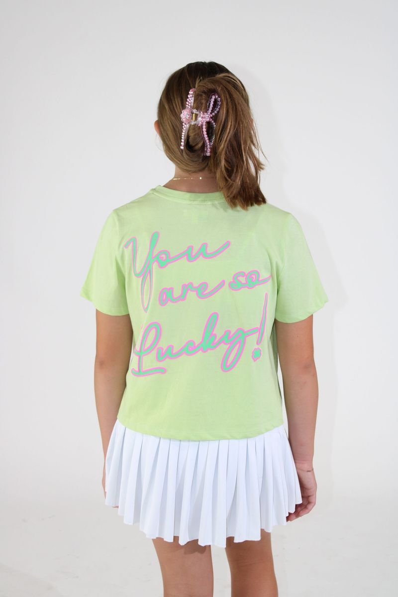 Paper Flower | Shamrock Smiley Face Graphic Tee - Persnickety Shop