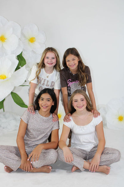 Paper Flower | Crossed Back Animal Print Top - Persnickety Shop