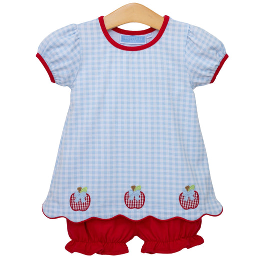 PREORDER: Trotter Street Kids Apple Trio Bloomer Set
