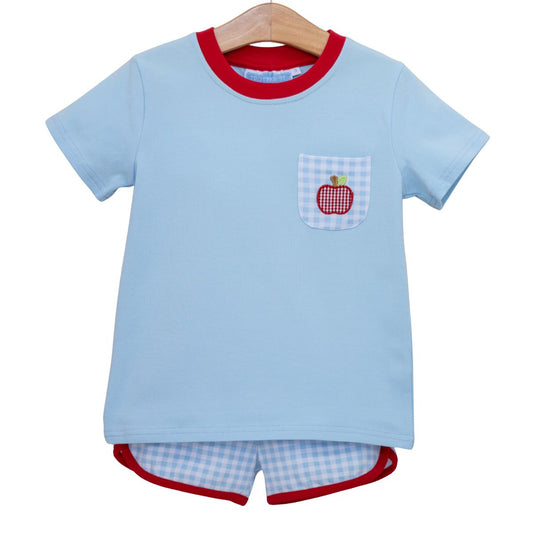PREORDER: Trotter Street Kids Apple Trio Short Set