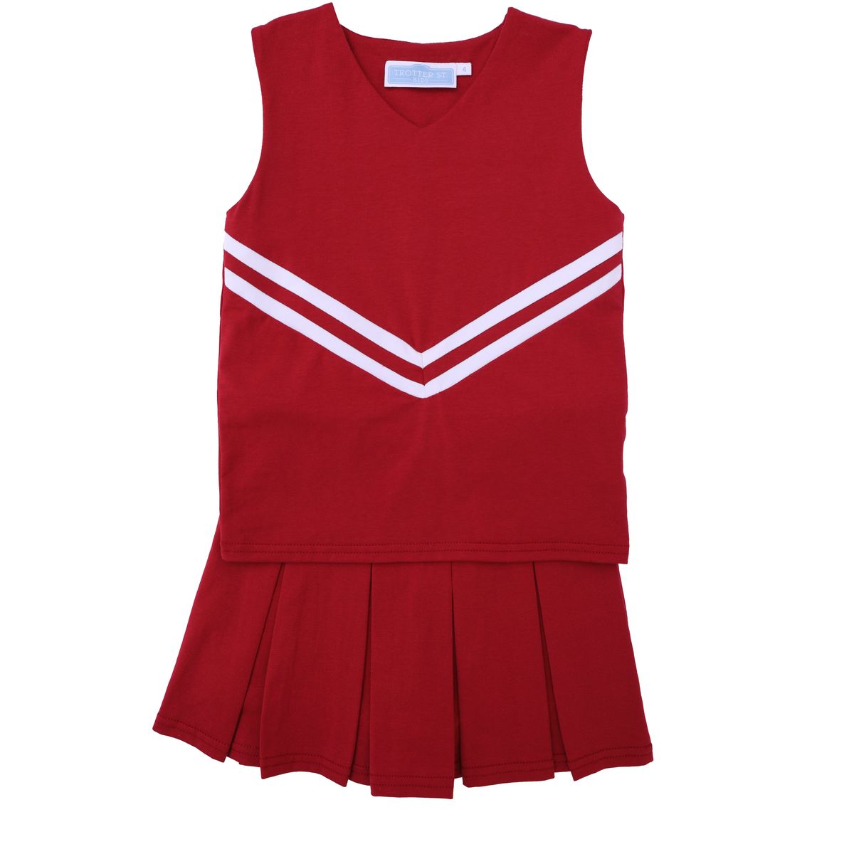 Trotter Street Kids Cheer Uniform Set Crimson