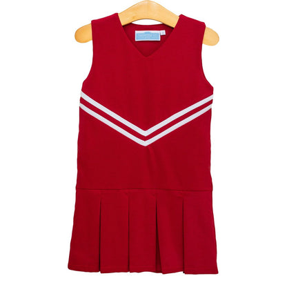 Trotter Street Kids Cheer Uniform Dress Crimson