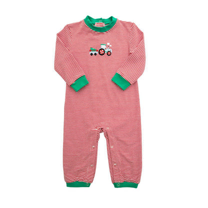 Itsy Bitsy Boys Christmas Tractor Romper