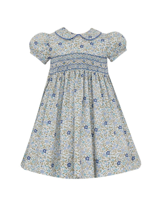 Claire & Charlie Navy Blue multi liberty floral float dress - Persnickety Shop