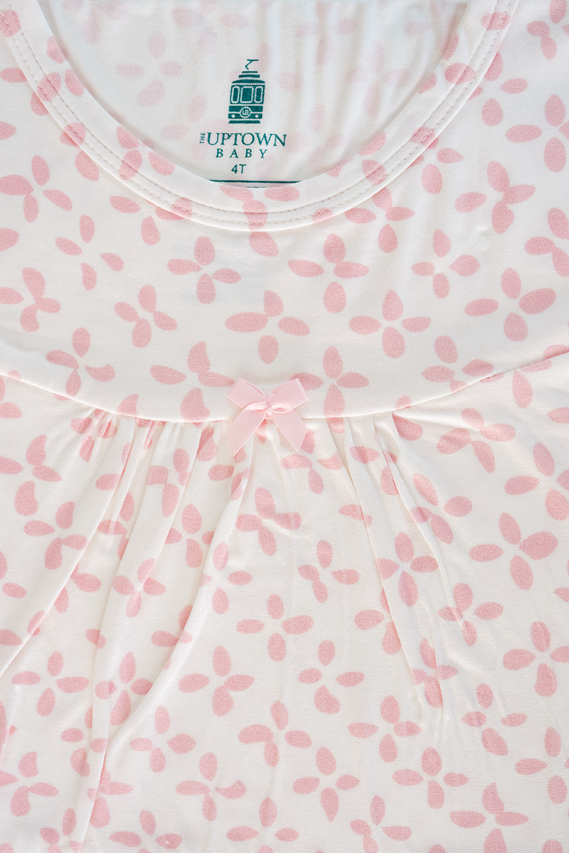 The Uptown Baby Pink Clover Bamboo Dress - Persnickety Shop