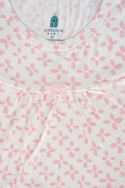 The Uptown Baby Pink Clover Bamboo Dress - Persnickety Shop