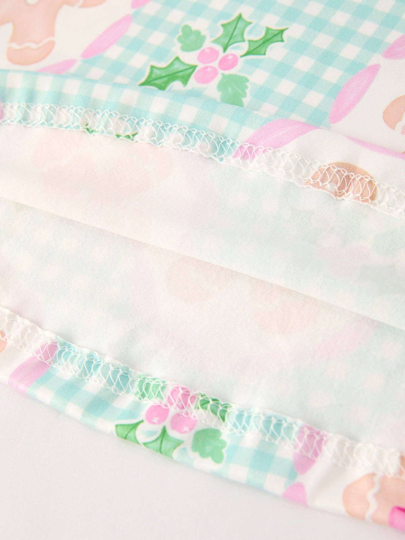 Christmas Gingerbread Man Print Plaid Girls Dress: 3 - Persnickety Shop