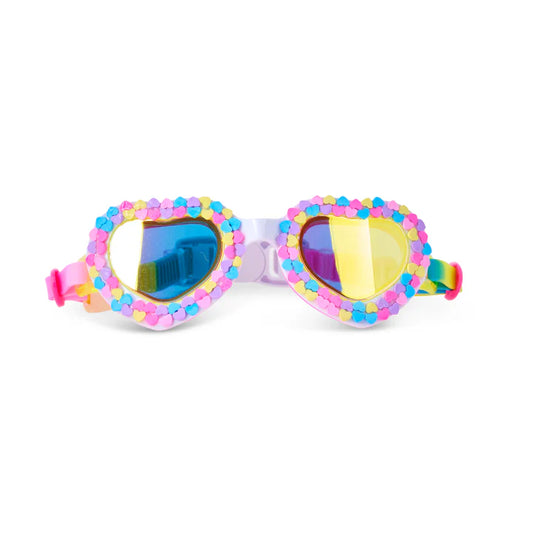 Bling20 Color Me Smitten Kids’ Swim Goggles – Rainbow Crush - Persnickety Shop