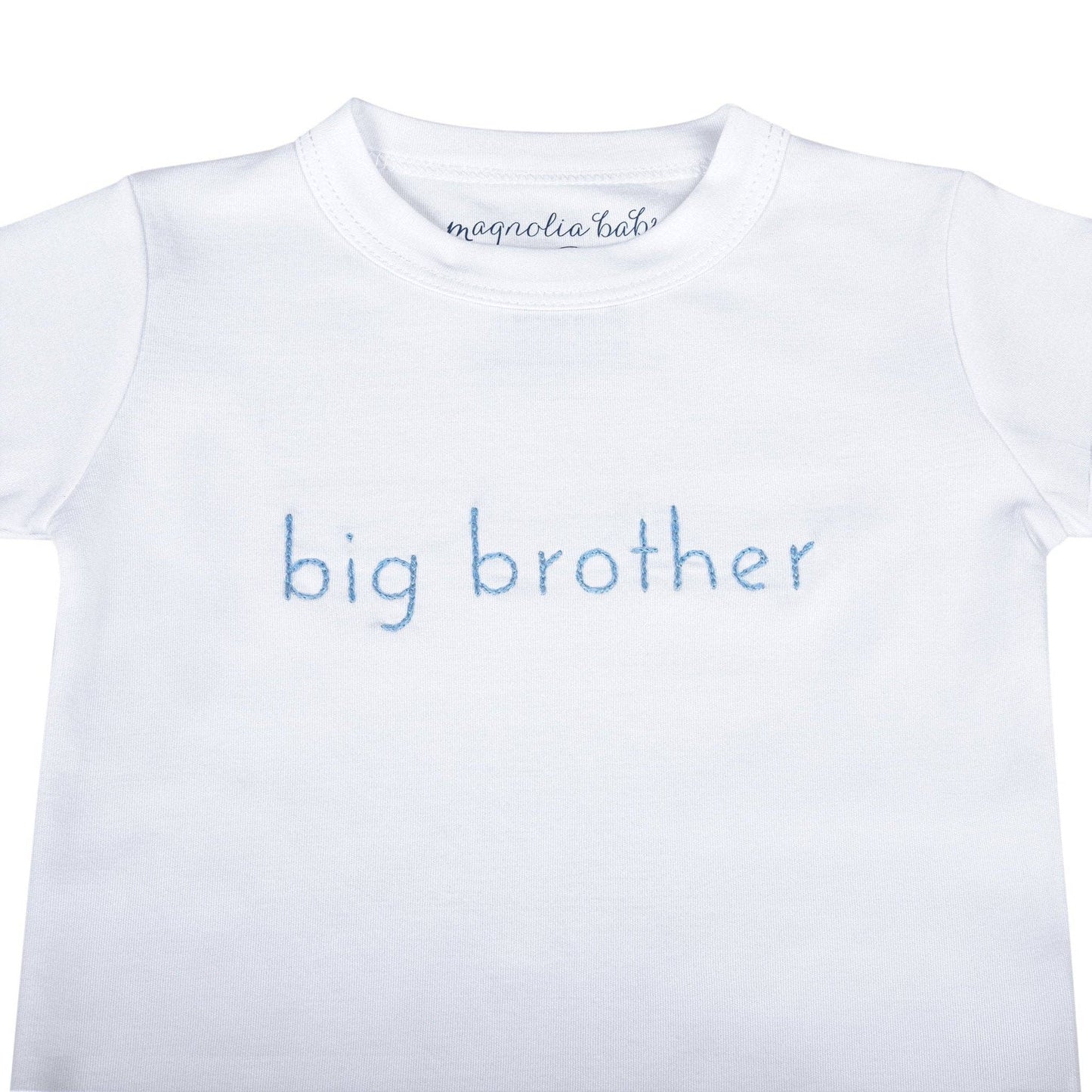 Big Sister Embroidered Long Pajamas: 4T - Persnickety Shop