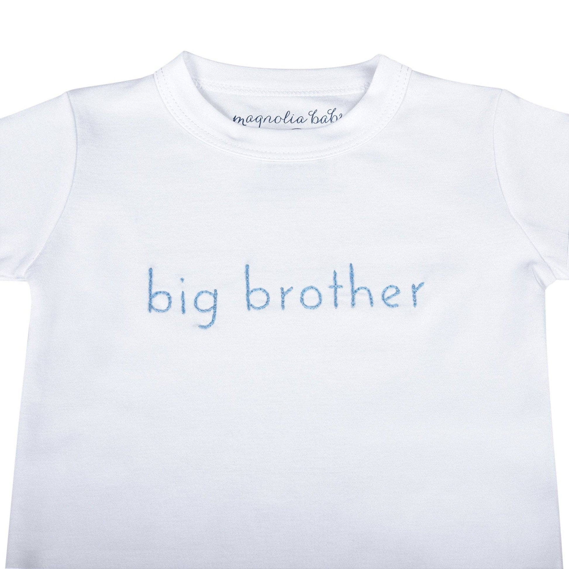 Big Sister Embroidered Long Pajamas: 2T - Persnickety Shop