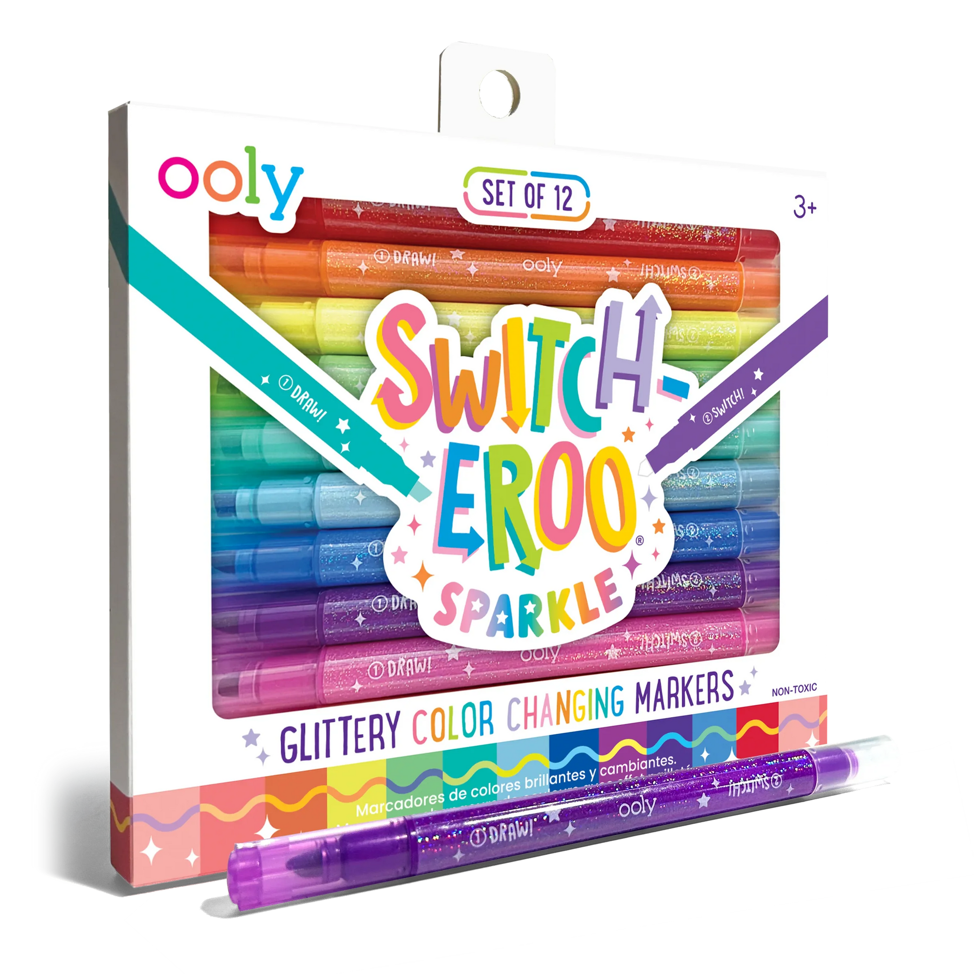Ooly Switch-Eroo Sparkle Glittery Color Changing Markers - Set of 12 - Persnickety Shop