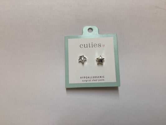 Earrings-Silver star
