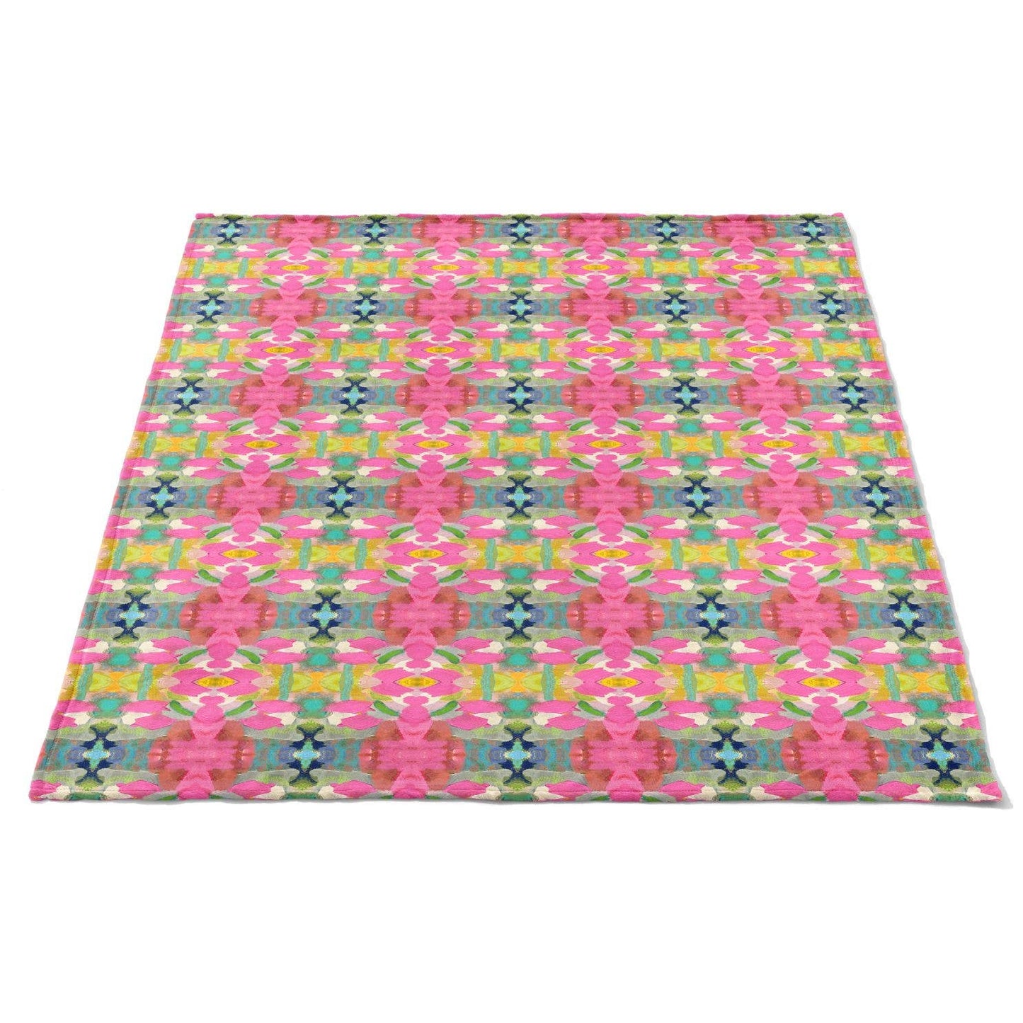 Laura Park Pink Paradise Fleece Blanket: One Size