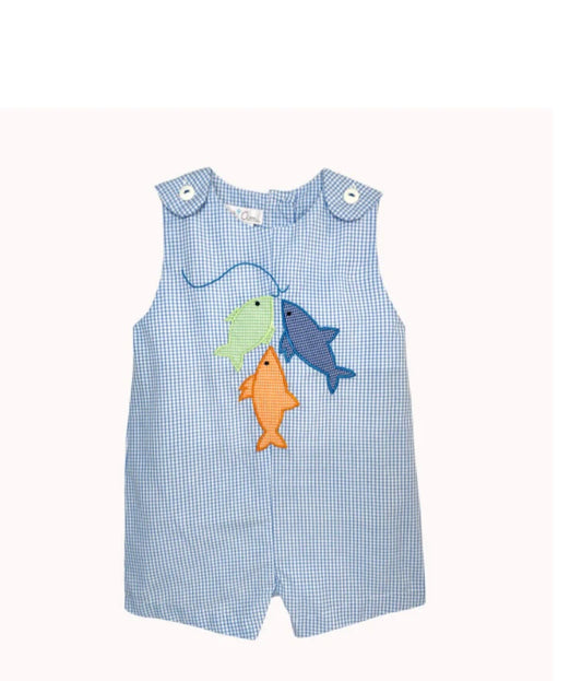 Petit Ami Fishing Applique Sunsuit