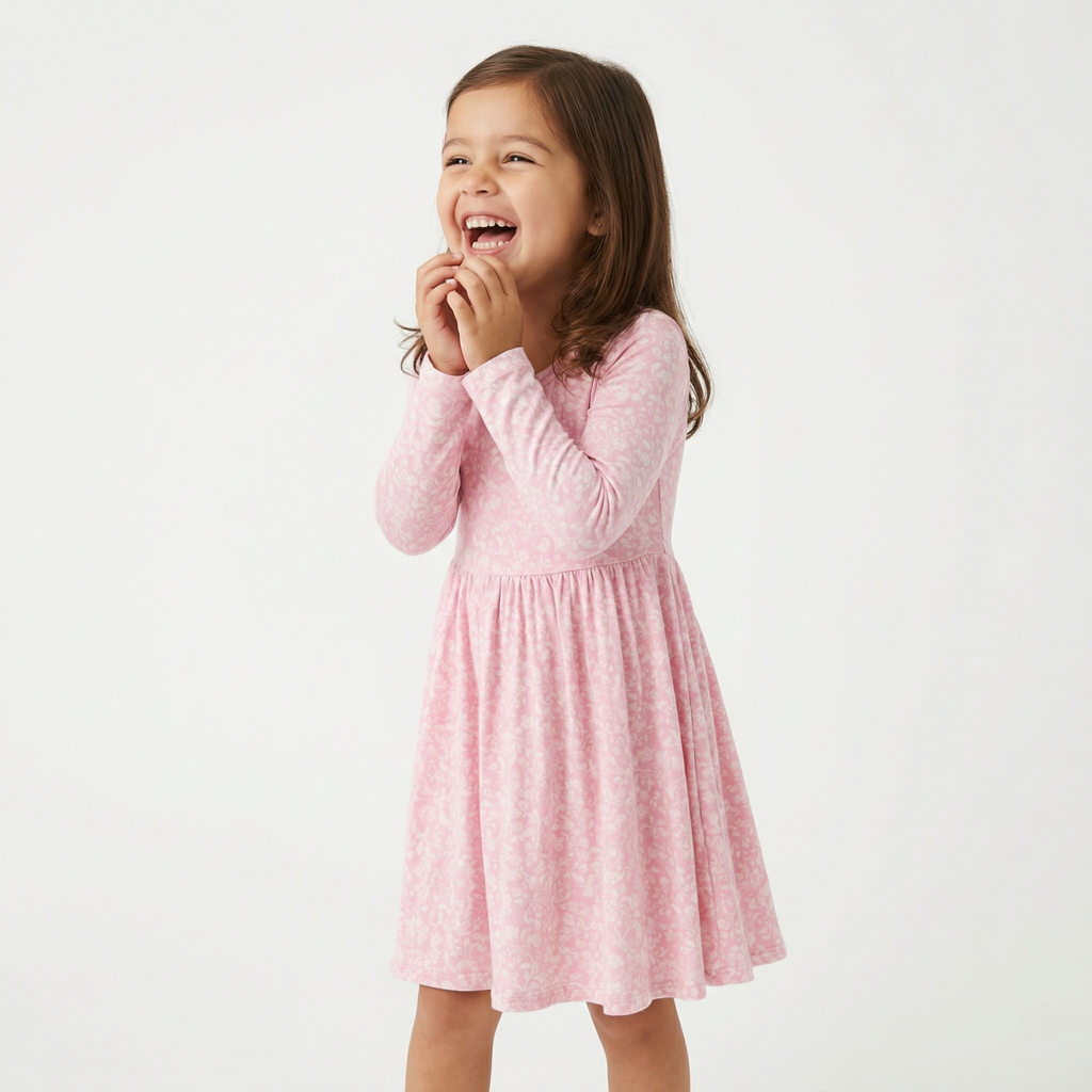 Petite Fleur Bamboo Twirl Dress