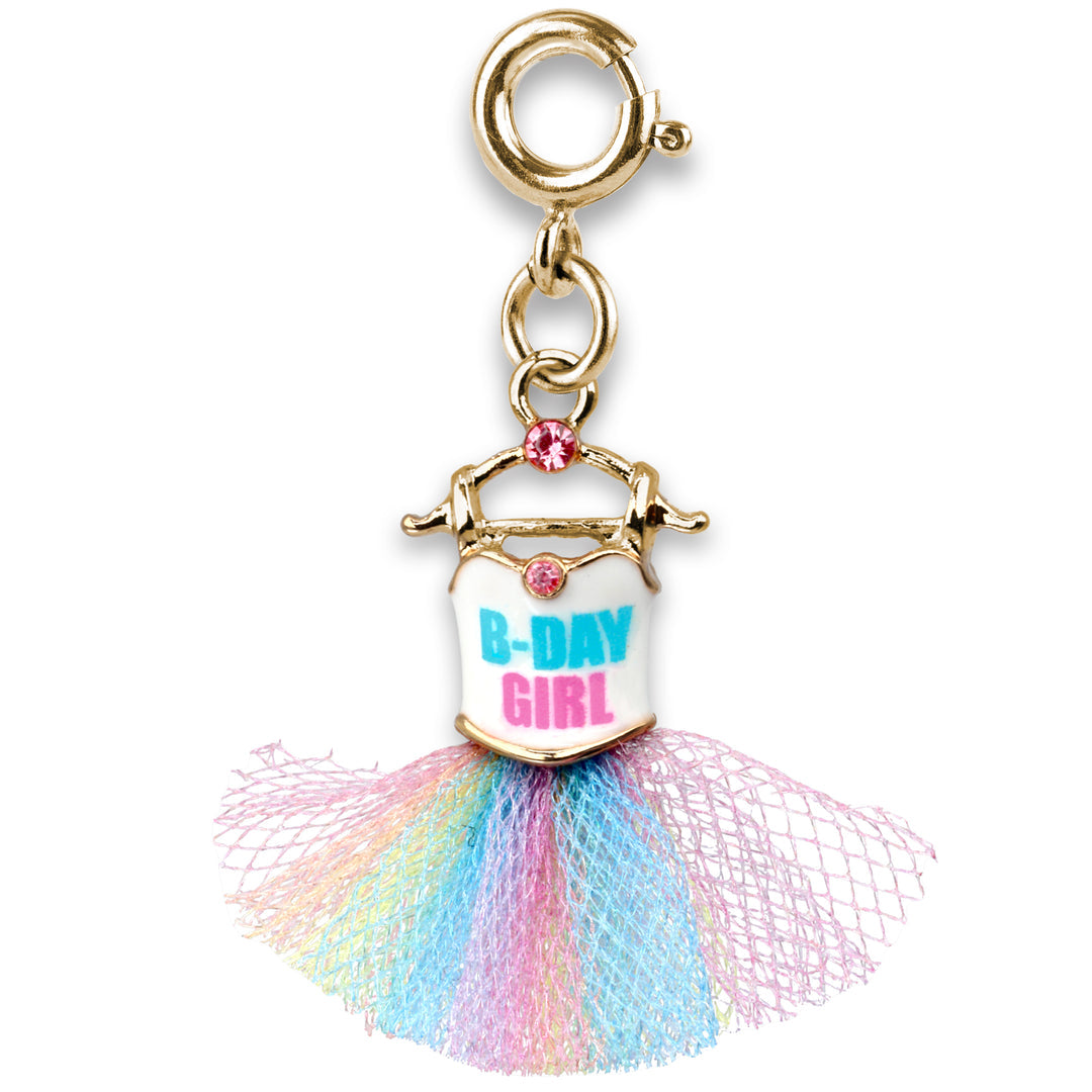 Gold B-Day Girl Tutu Charm - Persnickety Shop