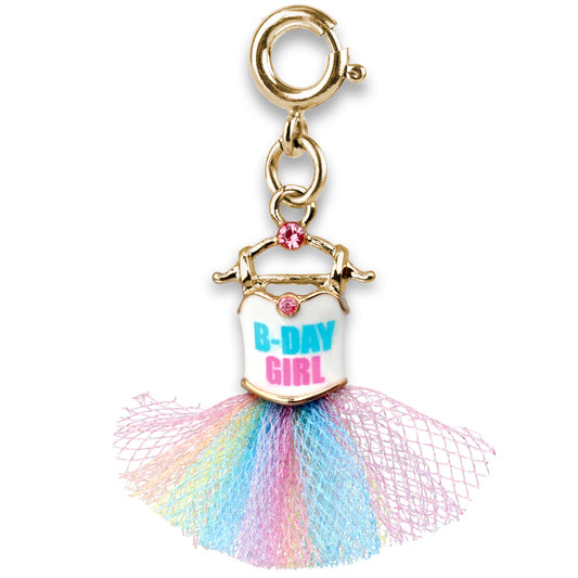 Gold B-Day Girl Tutu Charm - Persnickety Shop
