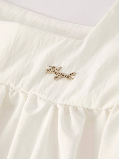 （Pre-order）Summer Girls White Ruffle Dress: 6 - Persnickety Shop