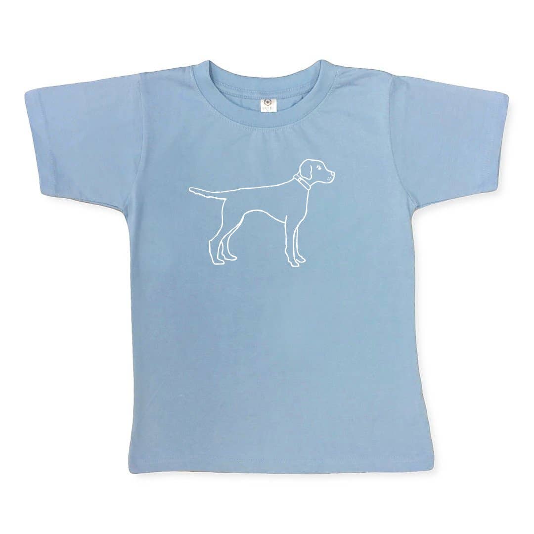 Bird Dog Short Sleeve Tee: Sky Blue