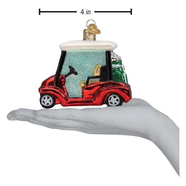 Golf Cart Ornament: 46108 / 12_11.2_6_14_S / 3.5 X 4 X 2.75 - Persnickety Shop