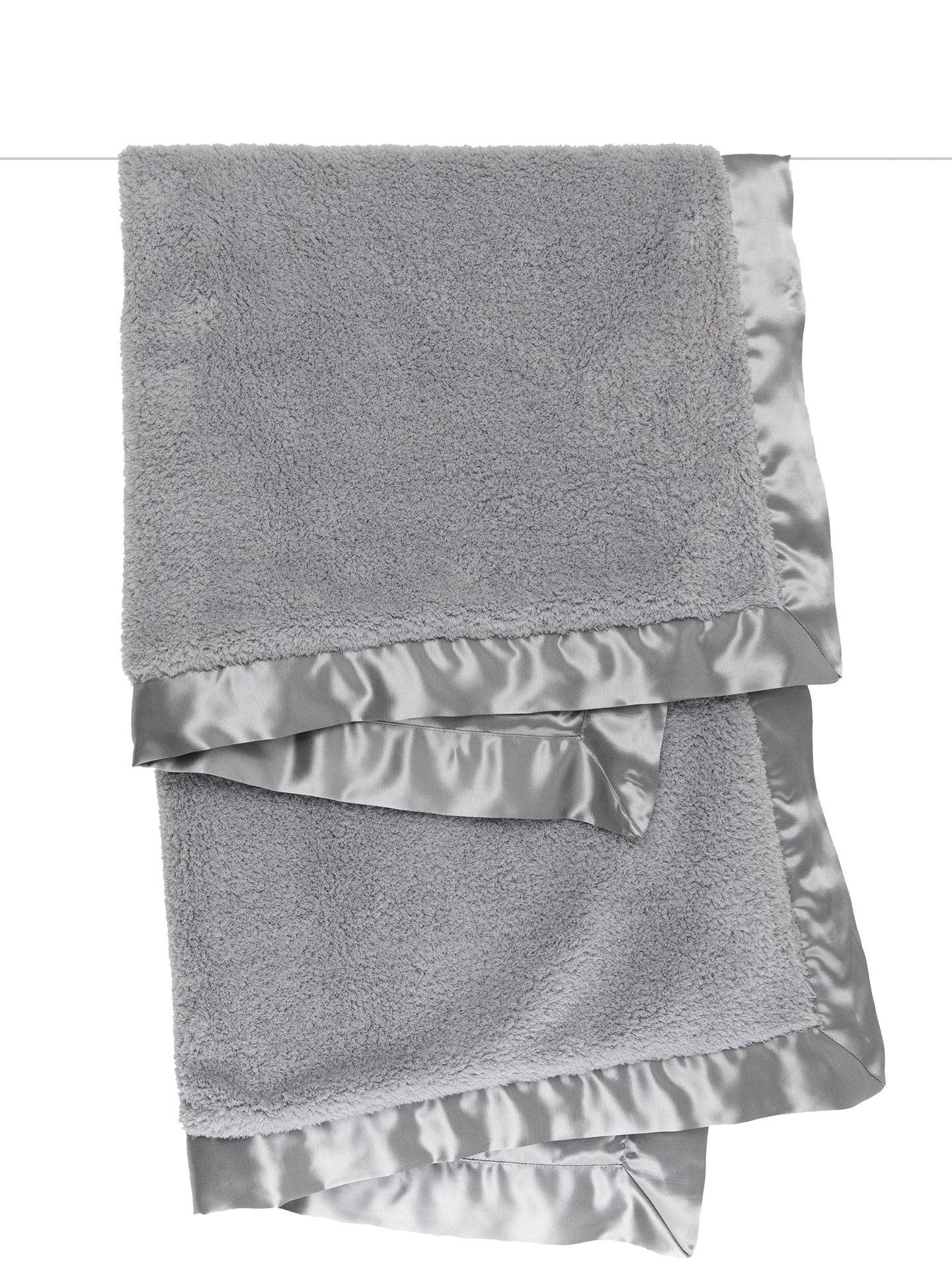 Chenille Satin™ Baby Blanket: Pink