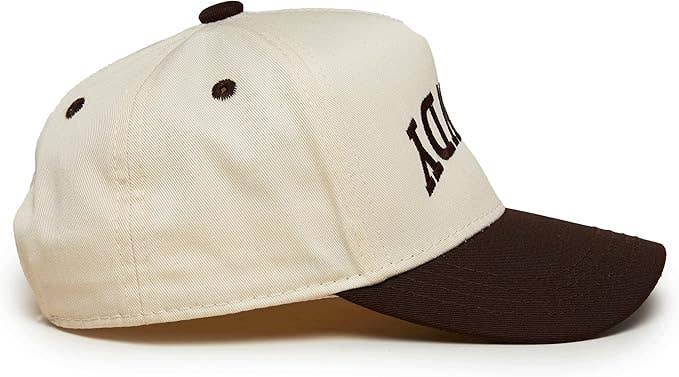 Kids/Baby 2-Tone Cap: Rowdy Upside Down - Brown/Beige: Infant (0-12 Months)